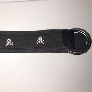 J. Crew Skull & Crossbones Belt (S/M 44.5")